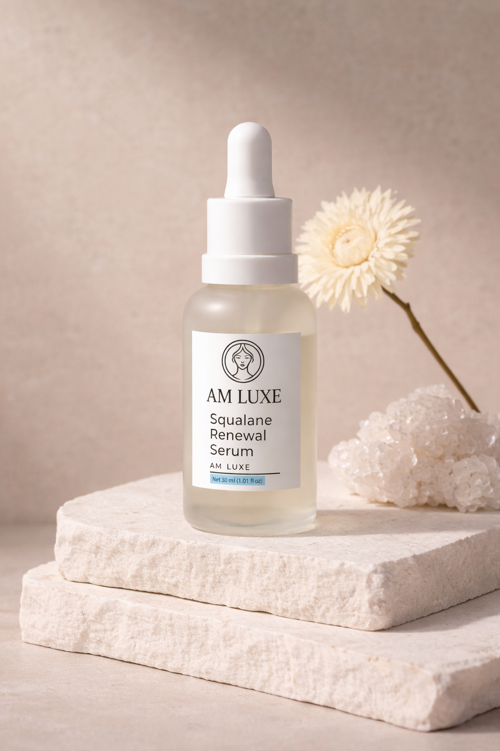 AM LUXE Squalane Renewal Serum | Plumps & Hydrates