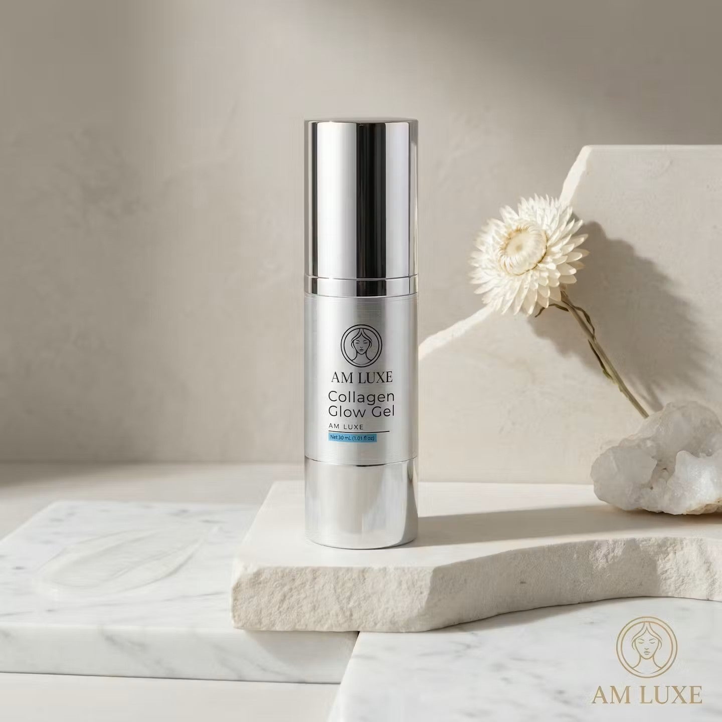 AM Luxe Collagen Glow Gel | Firms & Illuminates & Visibly Firmer Skin in Days